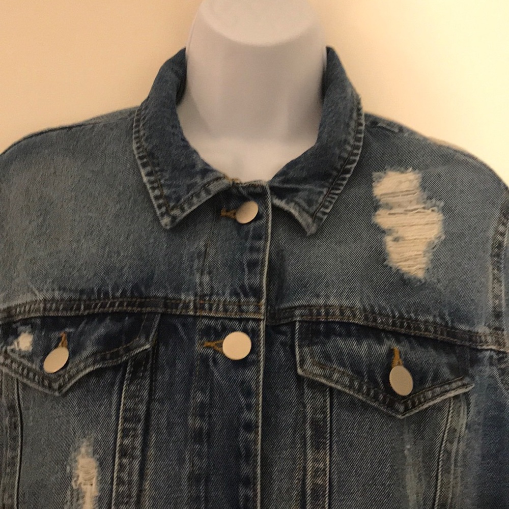 Distressed Jean Jacket - Picture 3 of 3